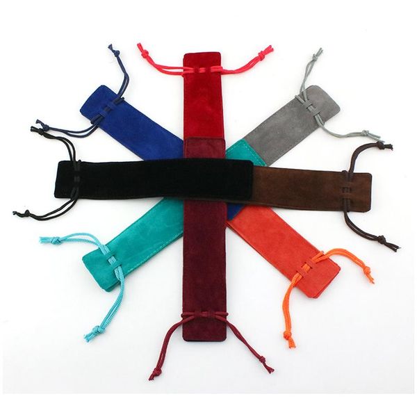 pen bag double velour lip stick bag 50pcs/lot both-side flannelette lip gloss drawstring bag gift jewelry bbykda